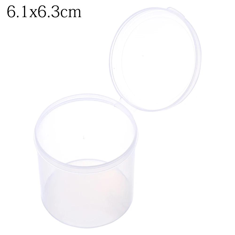 Square Round Plastic Transparent Storage Box Small Items Sundries Organizer Case Jewelry Beads Container Box Tools Accessories