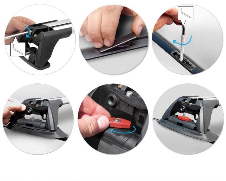 Silent Fixed-Point Roof Rack Crossbar for Mazda, BMW, Outback, etc.