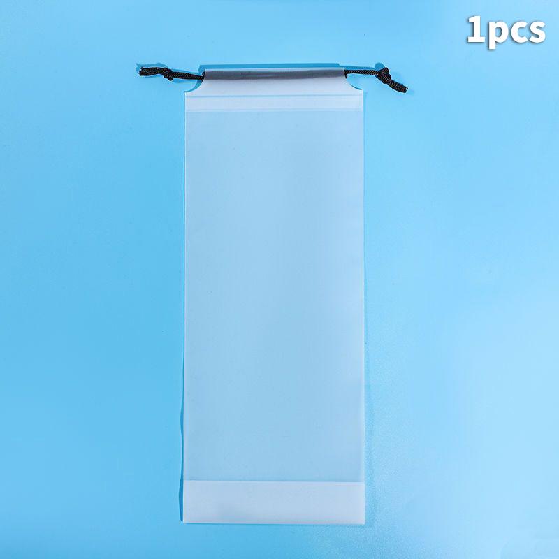 Сумка для хранения зонта Полупрозрачный пластик Водонепроницаемый Защита от грязи Чехол для зонта Многоразовые Портативные Мешки на шнурке Домашнее хранение 1PC 398₽