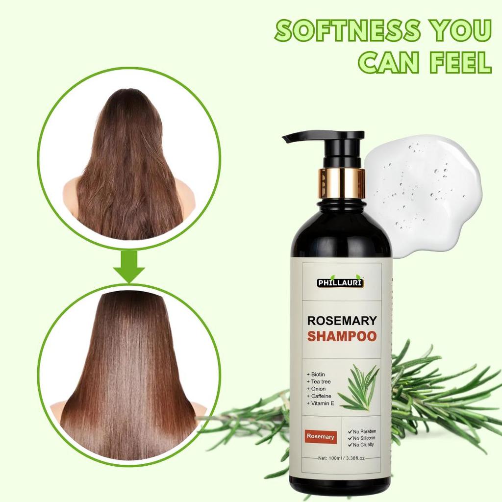 Rosemary Deep Hydrating Shampoo - Repairs, Strengthens All Hair Types 3.38 Fl oz