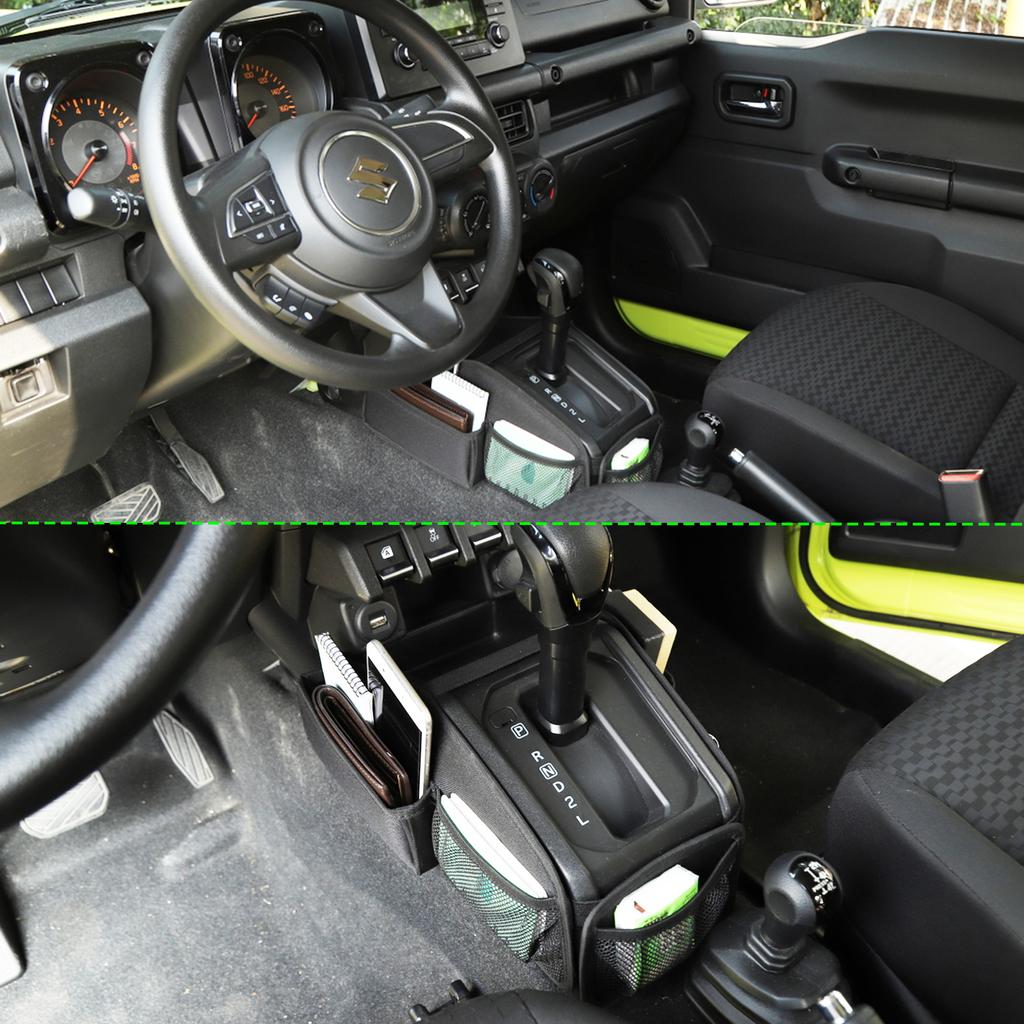 Car Gear Shift Storage Bag Box Organizer Container Tray for Suzuki Jimny JB64 JB74 XL 5-Door 2019-2026 Auto Interior Accessories