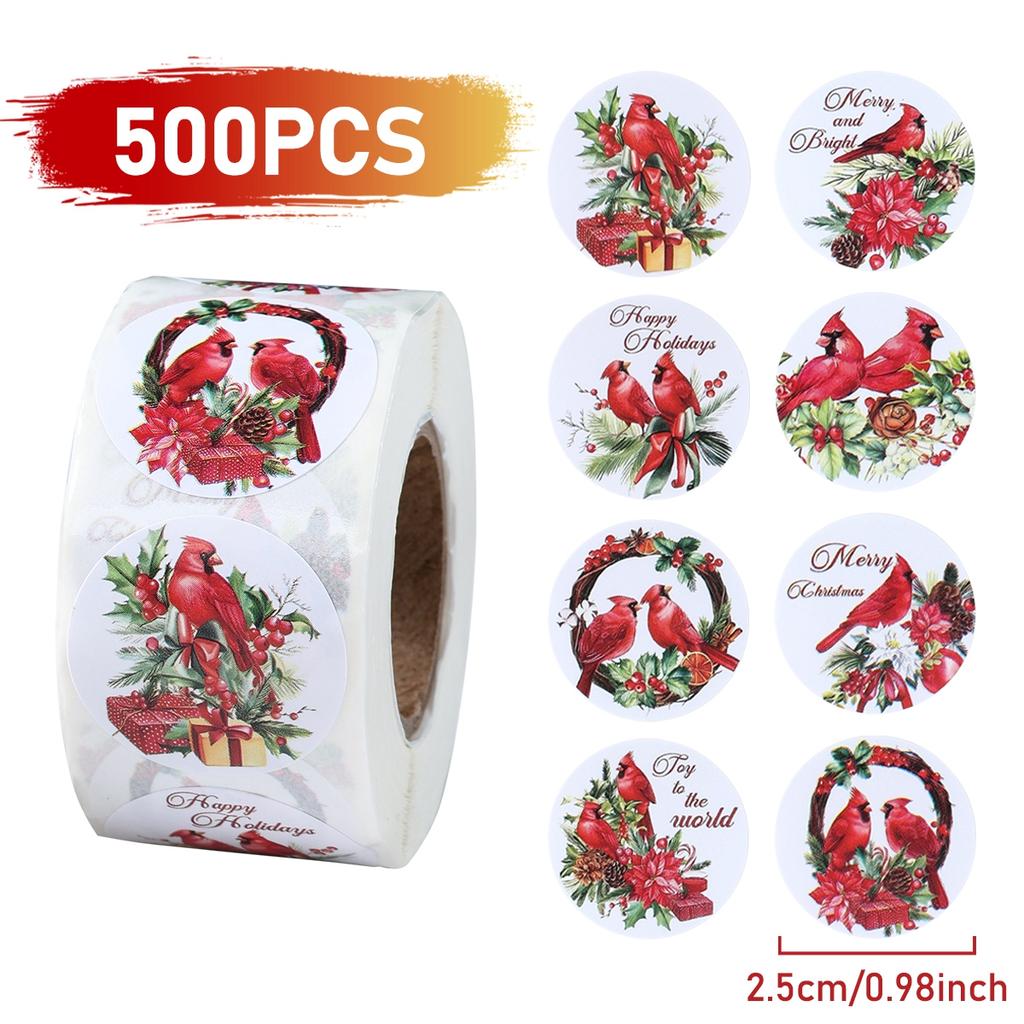 500 Stück Frohe Weihnachten Aufkleber Cristmas Xmas Party Siegel Etiketten Aufkleber Für DIY Geschenke Backverpackung Umschlag Schreibwaren Dekor