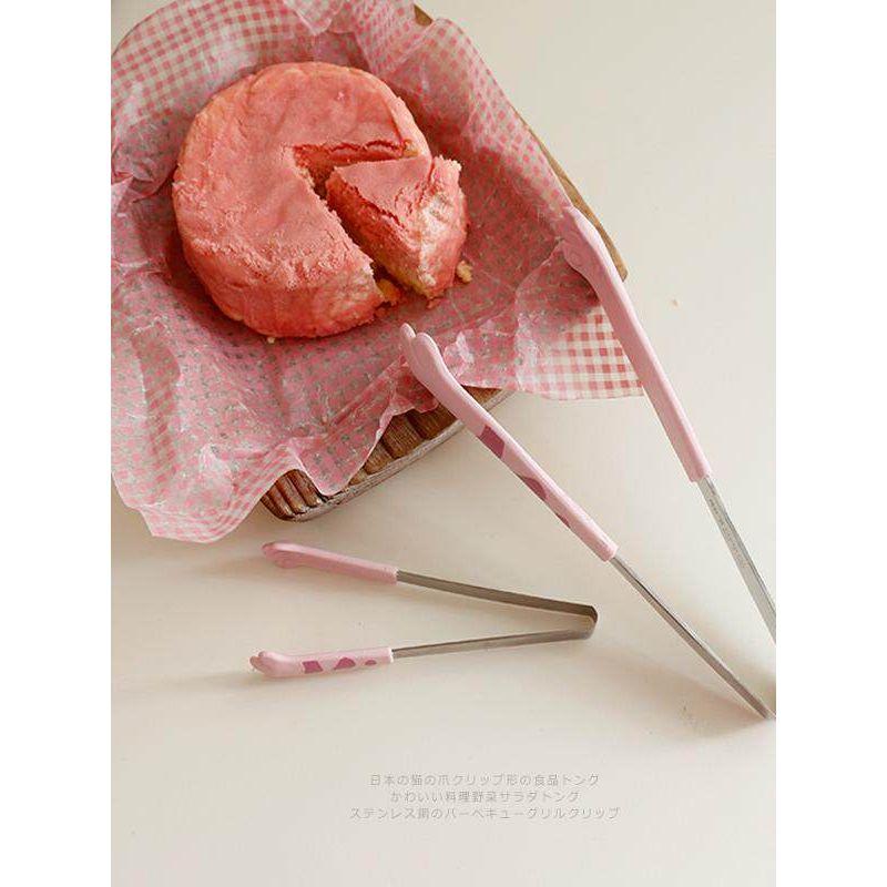 [Daily Order Cat's Paw Clip] Super Cute Shape Bread Baking and Cooking Clip Mixed Vegetable Salad Barbecue Stainless Steel Clip