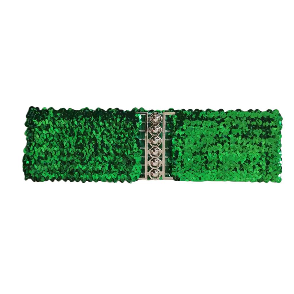 Female Sequin Waist Belt Fashion Elastic Waspie Belt Universal Waspie Dress Decorative Accessories Glittering Waistband