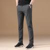 Vår og høst Nye allsidige fritidsbukser Moteabel business Rett ben Smal fot Slim fit Elastiske Herre Fritids Sportbukser