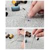 172/127/63/10Pcs/set Sewing Kit with Threads Needles Scissors Tape Measure Buttons Storage Bag Portable Travel Sewing Box Tools