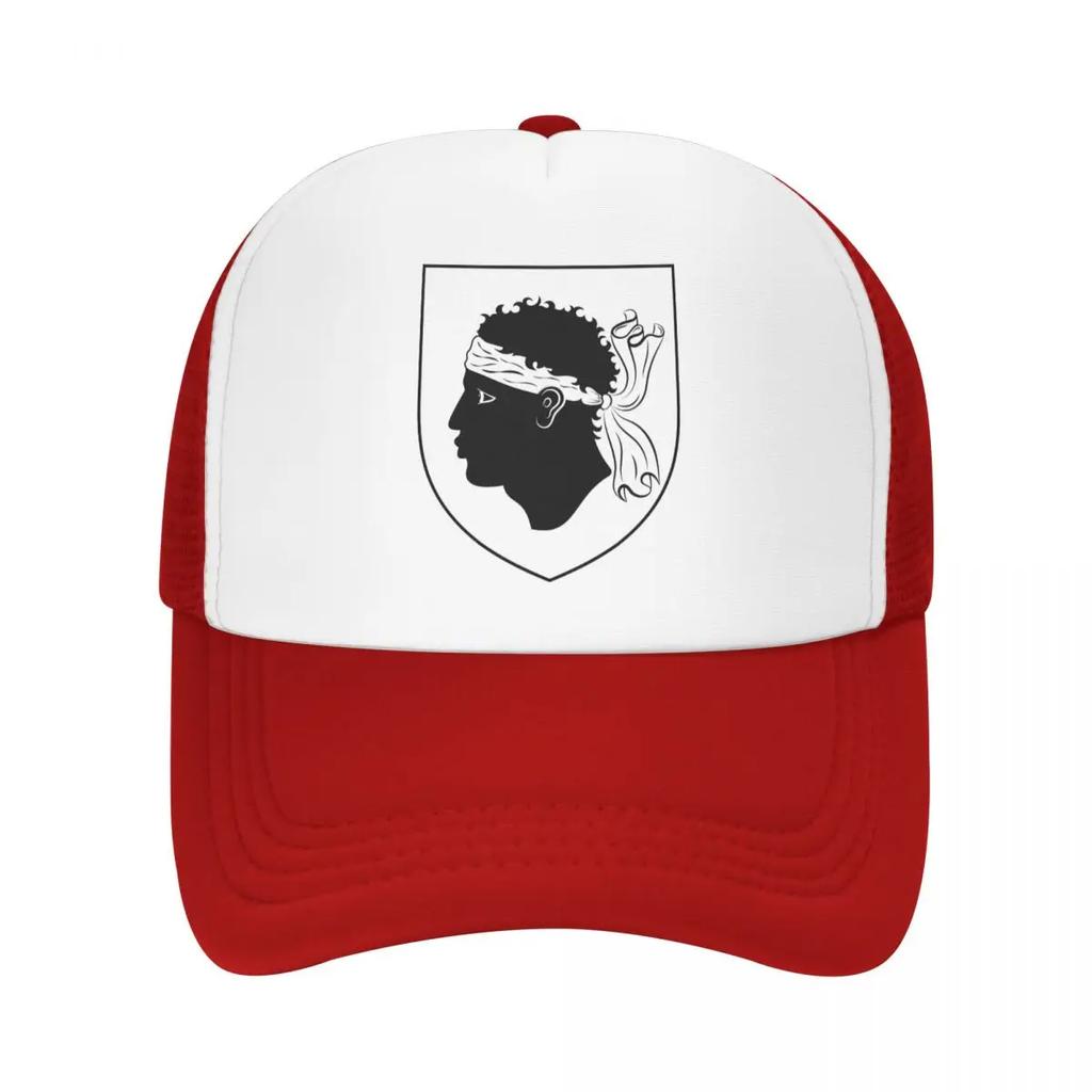 Individuelle Wappen von Korsika Baseballkappe Sonnenschutz Französischer Korsischer Stolz Trucker-Hut Herbst Personalisierte Papa-Hut