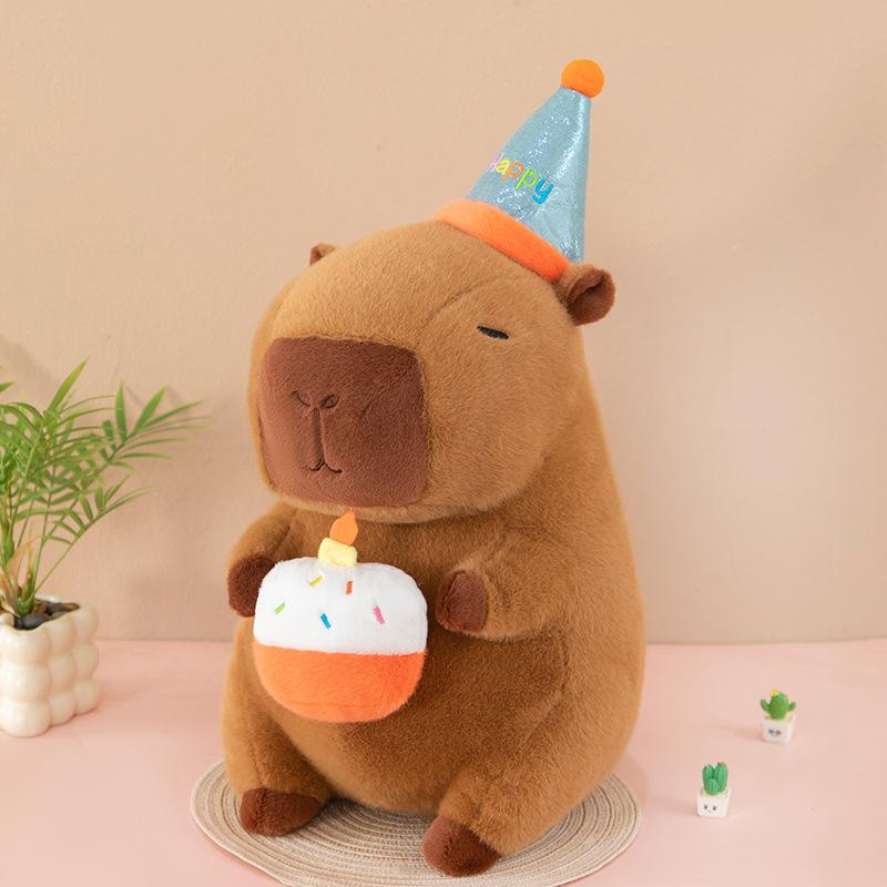 Plush Toy Capibala Doll Capybara Doll Pillow Cute Girl Birthday Party Gift