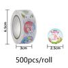 1inch 2.5cm Easter Cartoon Sticker Bunny Egg Decoration Roll Sticker Gift Sealing Happy Easter Day Holiday for small business