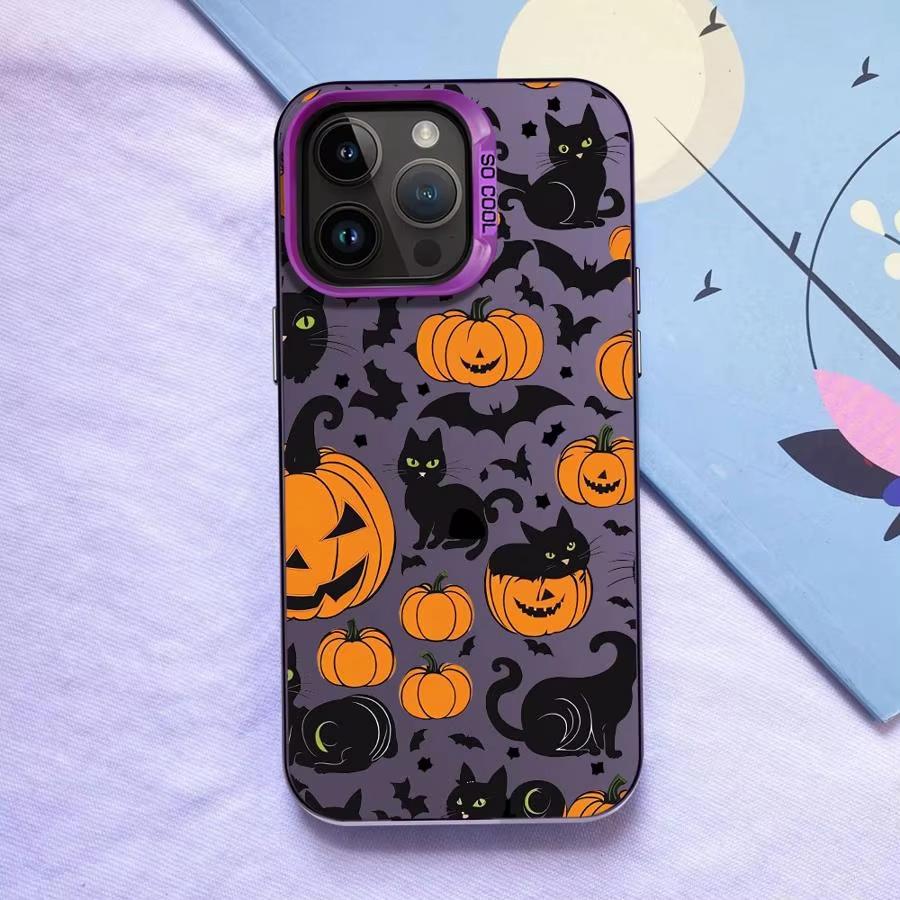 Halloween Pumpkin Head Phone Case For iPhone 17 Air 16e 16 Pro Max 15 14 Plus 13 12 Mini 11 Pro Shockproof Silicone Back Cover