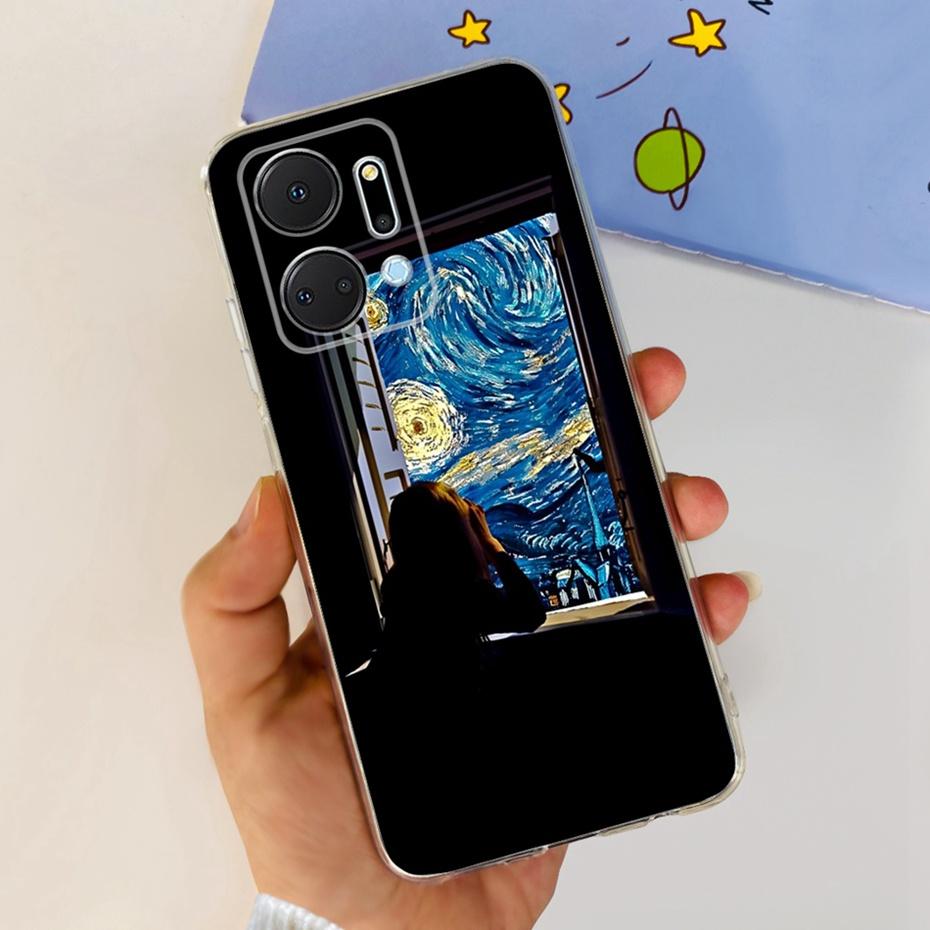 For Honor X7a Fashion Dragon Metal Style Pattern Silicone Cases Cover For HonorX7a X 7A 4G RKY-LX1 LX2 LX3 Soft TPU Phone Case