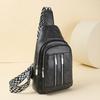 Soft Leather Chest Bag Women Crossbody Bag Large Capacity Shoulder Bag