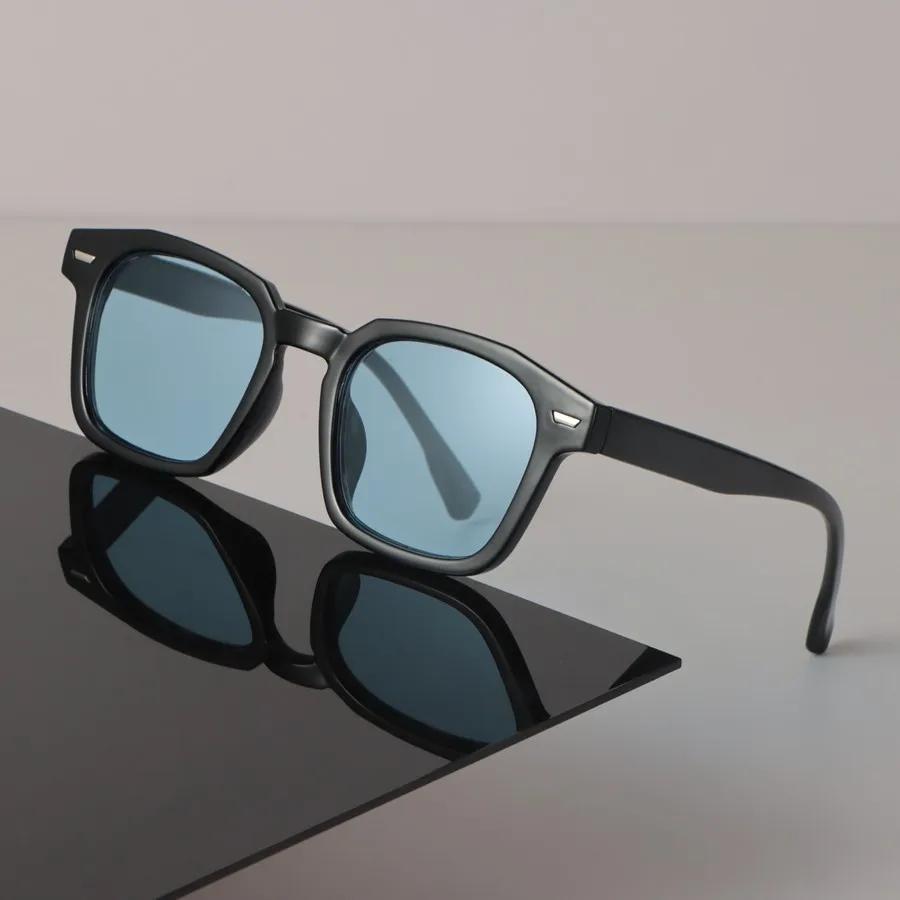Designer Square Sunglasses Women Men Vintage Black Sun Glasses Fashion Personality Eyewear Candy Color Mirror Brand