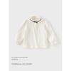David Bella 2026 Spring Collection Girls' Long-Sleeve Shirt Baby White Academy-Style Shirt Children's Stylish Pure Cotton Top