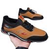 Casual men's shoes, leather shoes, men's fashion, versatile soft-soled soft-side shoes, breathable and comfortable slip-ons