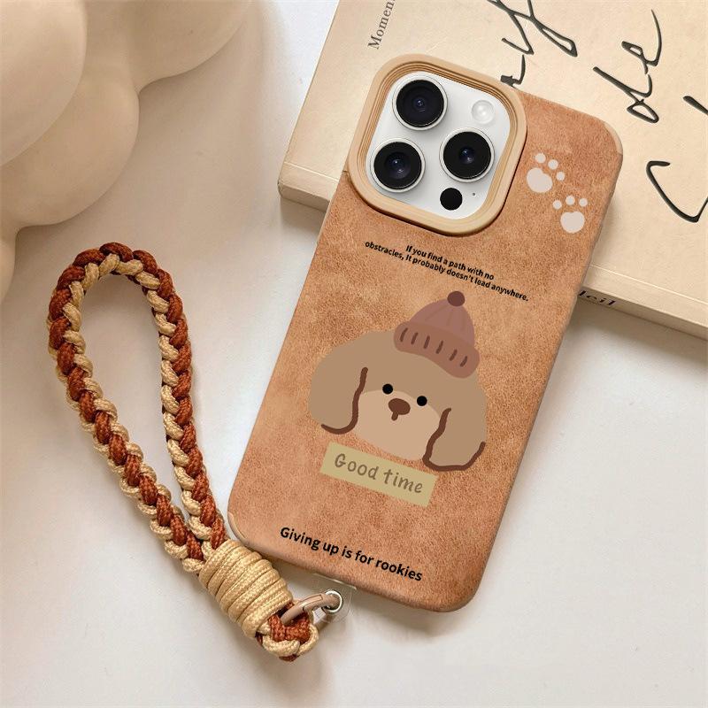 

For Apple 16promax Mobile Phone Case Suede for IPhone15 Autumn and Winter New Model 14plus Brown High-end Feel For iPhone XS