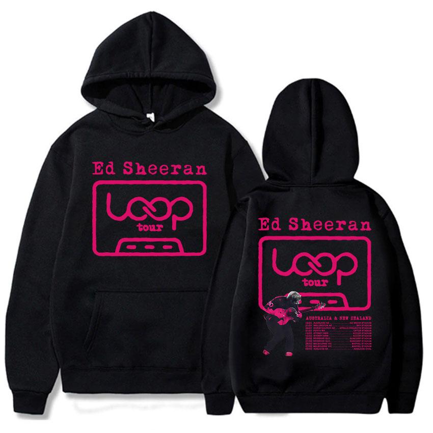 Ed Sheeran Loop Tour Hoodies Fashion Autumn/Winter Hooded Sweatshirts for Male Casual Long Sleeve Unisex Streetwear Print Hoodie