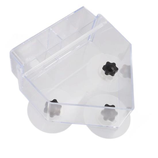 Window Bird Feeder Detachable Tray Transparent Durable Lightweight Birds Feeders with 3 Strong Suction Cups for Home 