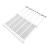 Tension Rod Shelf Adjustable Length Space Saving Nail Free Expandable Closet Shelf for Cabinet Wardrobe 16.5in Width