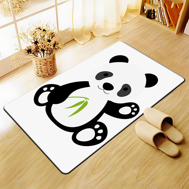 

3D Printing Panda Non-slip Printed Carpet for Living Room Large Area Rug Soft Carpet Home Decoration Mats Boho Rugs Dropshipping 40cm by 60cm