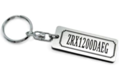ZRX1200 DAEG Double Ring Acrylic Original Keychain for Exterior Custom Accessories A-774-2 Silver/Black Muffler, Handlebars, Parts, Mirrors, Parts,