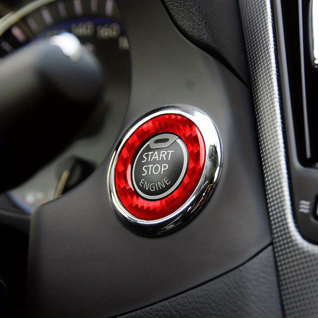 Car One Key Start Cover Decorative Cover Car Interior Accessories