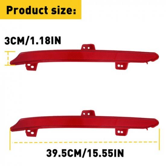 Left Right Rear Bumper Light Tail Reflector Stop Lamp for 2018- Honda Accord
