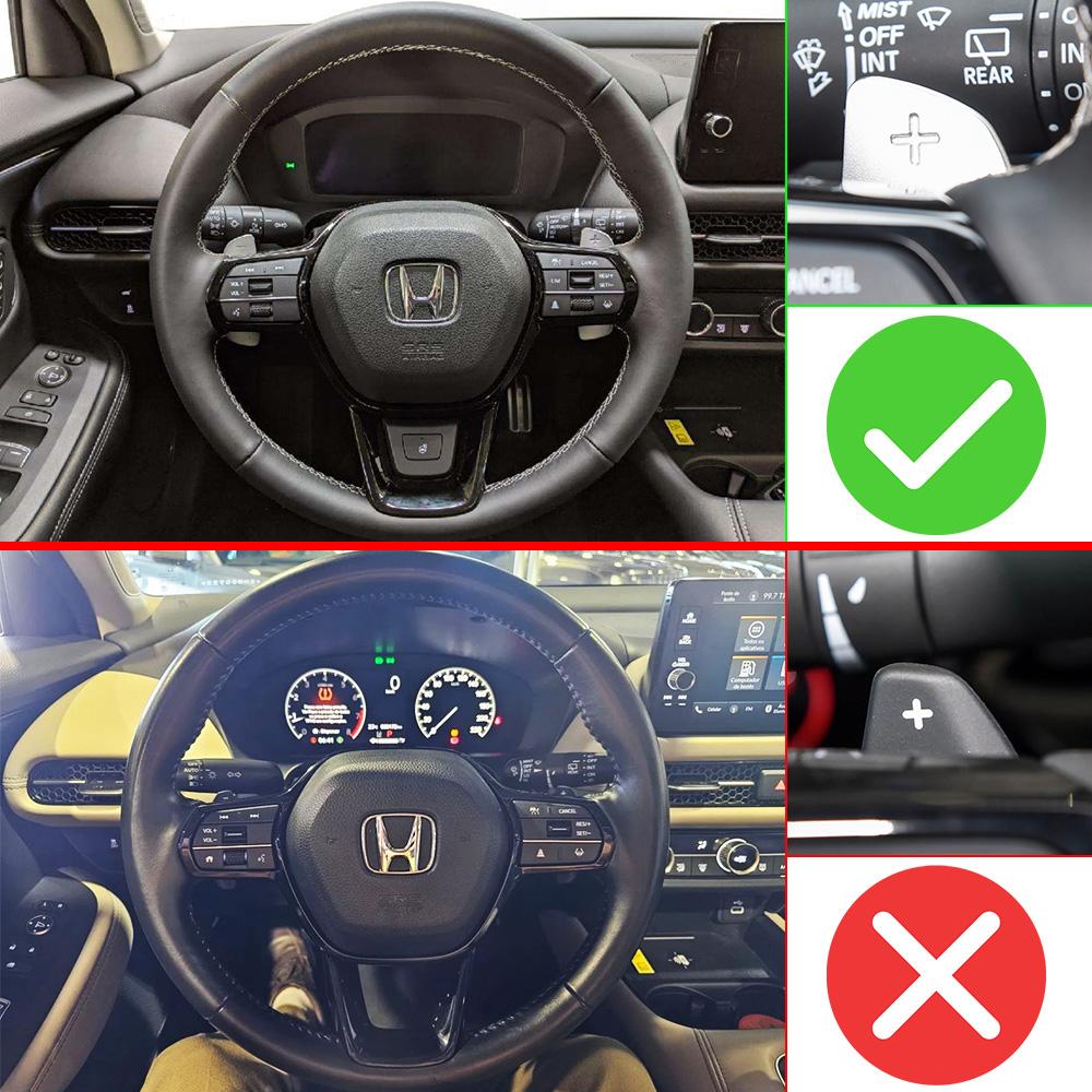 For Honda ZRV ZR-V Hybrid e:HEV HEV Sport 2023-2026 Prelude 2026 Car Steering Wheel DSG Paddle Shift Extension Stickers