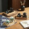 Japanese Retro Ceramic Oil Pot Household Kitchen Utensils Seasoning Pot Oil Vinegar Seasoning Bottle Kitchen Ceramic Tableware