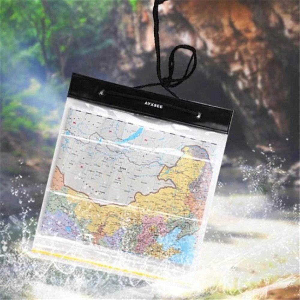 Hiking Storage Pouch PVC Transparent Map Dry Bag Waterproof Bags Map Waterproof Bag Map Case