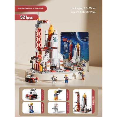 Jungen Puzzle Zusammenbau Space Shuttle Spielzeug Kinder Startzentrum Modell Rakete Bausteine