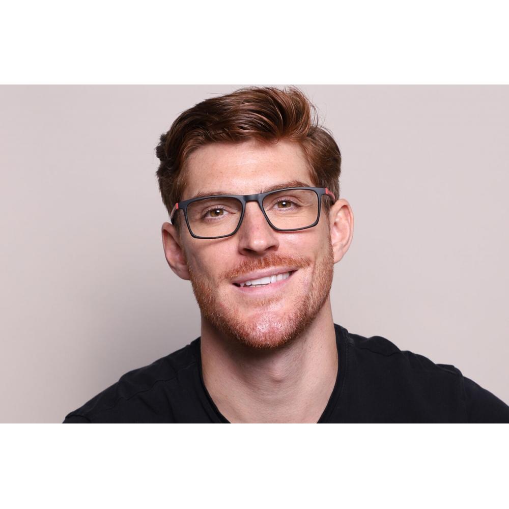 Full Rim Rectangle Black Smartbuy Collection Huckle Pix1105 C3 Fashion Unisex Eyeglasses