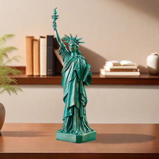Tischstatue Freiheitsstatue Harz Freiheitsgöttin Figur USA Stil Göttin