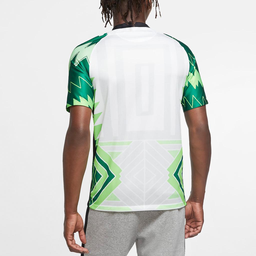 Nike Nigeria Team Home Fan Edition Breathable Quick-Drying Soccer Short Sleeve T-Shirt Men Tops White CT4225-100
