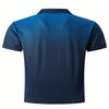 Men's Summer Casual Short Sleeved Shirt with Grid Print, Comfortable Outdoor Sports Style Top