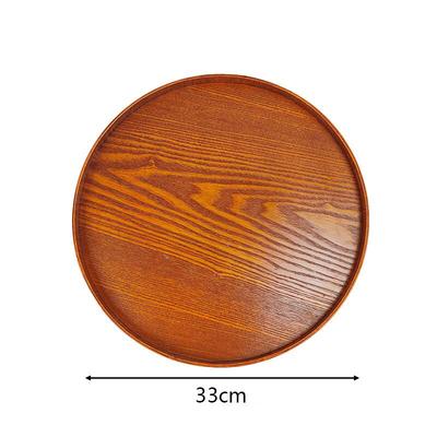 Wutuo Serviertablett rund aus MDF im japanischen Stil
