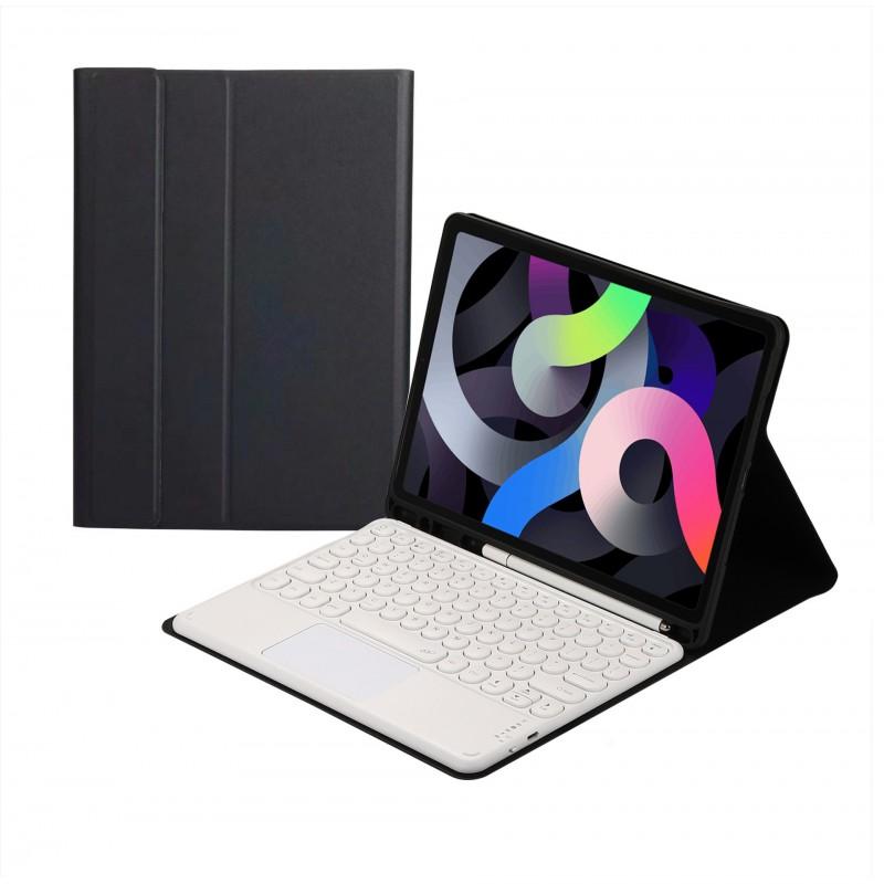 IPad 10th Gen Keyboard Case 10.2 Inch Touchpad Flip Cover PU TPU Protective Shell