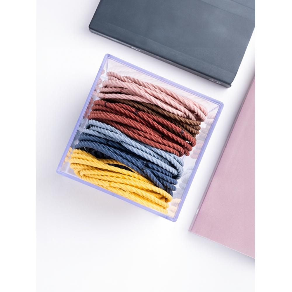 

Daiso No Tip Color Twisted Rubber Band 10p blue (blue-red)