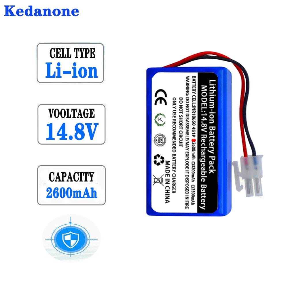14 .8v 2600mah 3200mah Lithium Battery for Ilife A4 A4s V7 A6 V7s Plus Robot Vacuum Cleaner Ilife 4s1p Full Capacity Li -Ion