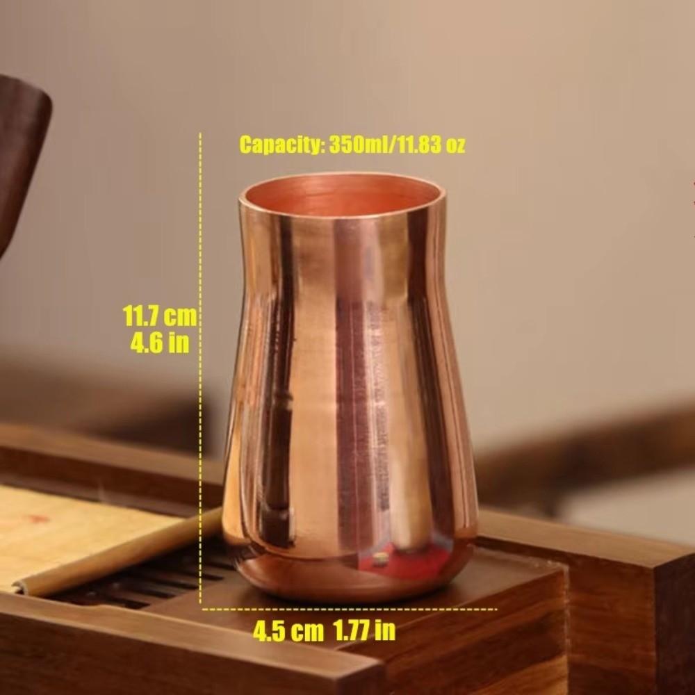 350 Ml Capacity Pure Copper Mug Thickened Breakfast Cup Creative Copper Moscow Mug Tableware Scene