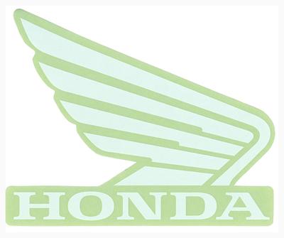 Emblema Adesivo Motocicleta HONDA Toyo Mark Branco 78x64(milímetros) R-342