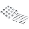 Ensemble de 40 tarauds et filières M3 avec clés et jauge de filetage, outils manuels robustes