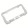American Canada Mexico License Plate Frame - Stylish ABS Metal Design with Scorpion, Skull, Eagle, Fire, Chain, Dragon & Totem Patterns for Cars
