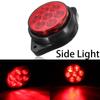 Red 7 LED Round Side Marker Indicator Clearance Light Car Truck Trailer