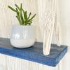 Macrame Hanging Shelves Natural Blue