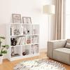 VidaXL Bookcase, Storage Unit with Compartment, Book Cabinet Living Room Interior, Modern, White 800171