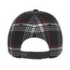 GTI Tartan Plaid Print Sandwich Baseball Caps Snapback Hats Daily Bucket Cap Unisex Hip Hop Cap Retro Sun Visor Peaked Cap
