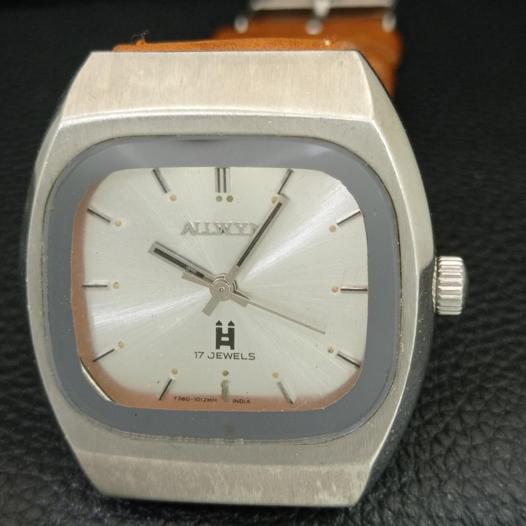 ALLWYN 6300A HAND-WINDING INDIA MENS VINTAGE ORIGINAL DIAL WATCH A706106-1