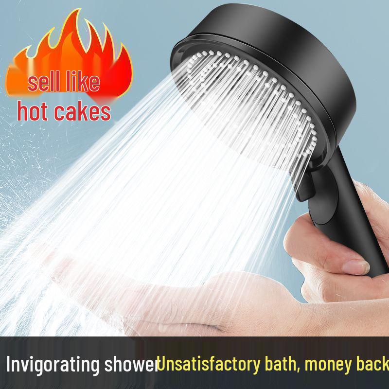 Black Warrior Pressurized 5-Speed Shower Head