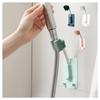 1pc Abs 360° Shower Head Holder Adjustable Self-adhesive Showerhead Bracket Wall Mount With 2 Hooks Stand Spa Bathroom Universal